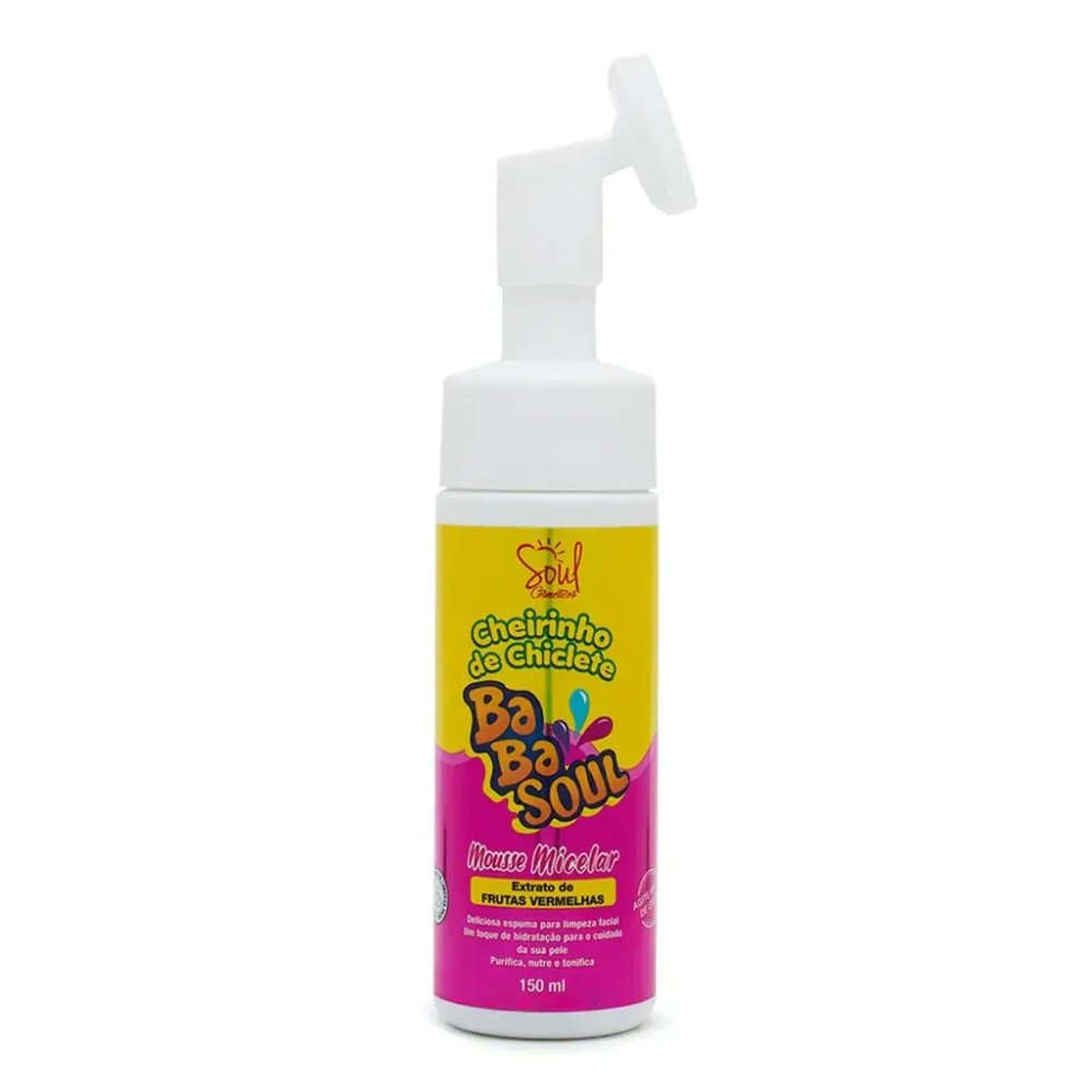 Mousse Micelar Cheirinho de Chiclete Babasoul Tutti Frutti - Soul Cosméticos